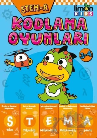 STEM-A 3-4 Yaş Kodlama Oyunları – Kolektif – limonKIDS kitap kapağı