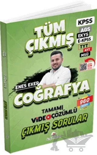 2026 Coğrafya Tüm Sınavlar Tamamı Video Çözümlü Çıkmış Sorular – Enes Eker – Dizgi Kitap kitap kapağı