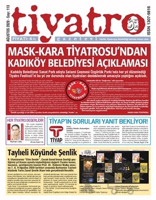 Tiyatro Gazetesi Sayı: 113 Ağustos 2020 – Tiyatro Gazetesi kitap kapağı