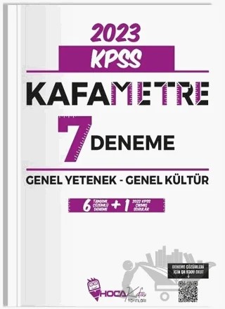 2023 KPSS Genel Yetenek Genel Kültür Kafametre 7 Deneme Çözümlü – Kolektif – Hoca Kafası Yayınları kitap kapağı