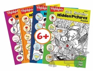 Highlights Hidden Pictures Puzzles (Gizli Resimler) 4'lü Set – Kolektif – Dikkat Atölyesi Yayınları kitap kapağı