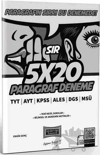 TYT AYT KPSS ALES DGS MSÜ Sır 5x20 Paragraf Deneme – Engin Genç – Yargı Yayınevi kitap kapağı