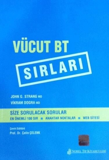 Sırlar serisi: Vücut BT – Dogra, Strang – Nobel Tıp Kitabevleri kitap kapağı