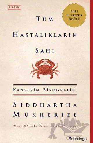 Tüm Hastalıkların Şahı – Siddhartha Mukherjee – Domingo Yayınevi kitap kapağı