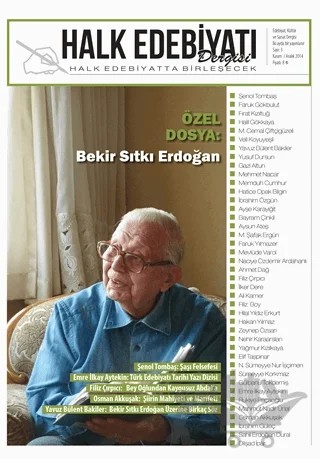 Halk Edebiyatı Dergisi Sayı: 3 Kasım-Aralık 2014 – Halk Edebiyatı Dergisi Yayınları kitap kapağı