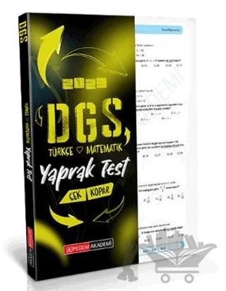 2023 DGS Çek Kopart Yaprak Test – Kolektif – Pegem Akademi Yayıncılık kitap kapağı
