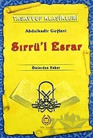 Sırrü'l Esrar – Abdülkadir Geylani – Bahar Yayınları kitap kapağı
