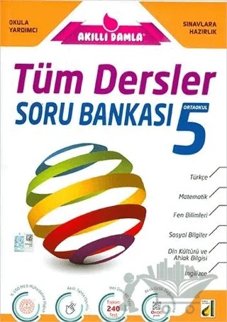 Akıllı Damla 5. Sınıf Tüm Dersler Soru Bankası – Kolektif – Damla Yayınevi kitap kapağı