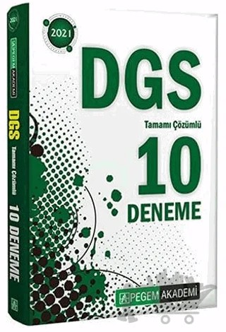 2021 DGS Tamamı Çözümlü 10 Deneme – Kolektif – Pegem Akademi Yayıncılık kitap kapağı