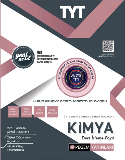 TYT Kimya Ders İşleme Föyü – Değerli Öğrenciler – Pegem Akademi Yayıncılık kitap kapağı