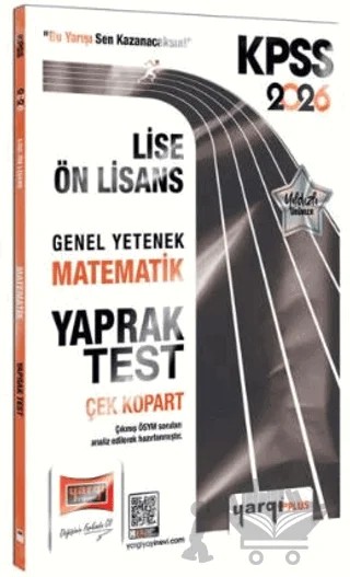 2026 KPSS Lise-Ön Lisans Genel Yetenek Matematik Çek Kopart Yaprak Test – Kollektif – Yargı Yayınevi kitap kapağı