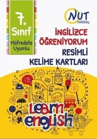 7. Sınıf İngilizce Öğreniyorum Resimli Kelime Kartları – Kolektif – Nut Publishing kitap kapağı