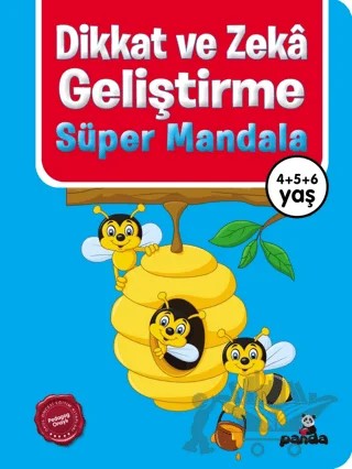 Dikkat ve Zeka Geliştirme - Süper Mandala – Kolektif – Beyaz Panda Yayınları kitap kapağı