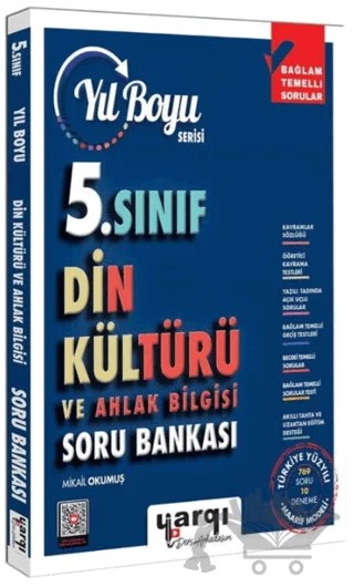 5. Sınıf Din Kültürü ve Ahlak Bilgisi Yıl Boyu Soru Bankası – Mikail Okumuş – Yargı Ders Arkadaşım kitap kapağı