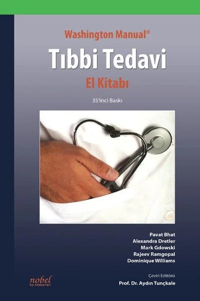 Washington Manual Tıbbi Tedavi El Kitabı – Williams, Bhat, Dretler, Gdowski, Ramgopal – Nobel Tıp Kitabevleri kitap kapağı