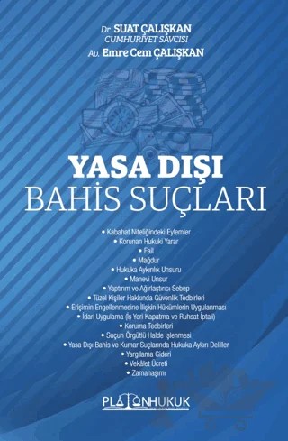 Yasa Dışı Bahis Suçları – Emre Cem Çalışkan, Suat Çalışkan – Platon Hukuk kitap kapağı