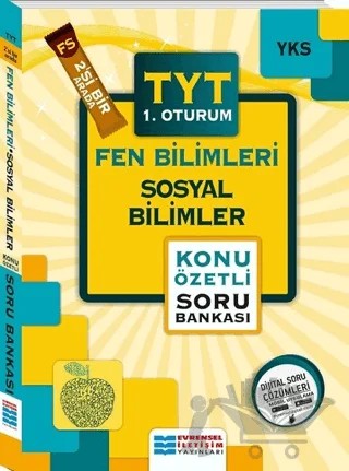 2’si Bir Arada YKS-TYT Fen Bilimleri - Sosyal Bilimler Konu Özetli Soru Bankası – Kolektif – Evrensel İletişim Yayınları kitap kapağı