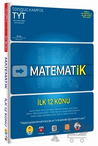 TYT MatematİK İlk 12 Konu Soru Bankası – Kolektif – Tonguç Akademi kitap kapağı