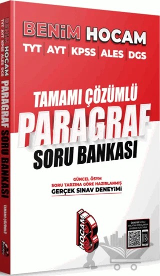 Tüm Adaylar İçin Paragraf Tamamı Çözümlü Soru Bankası – Kolektif – Benim Hocam Yayınları kitap kapağı