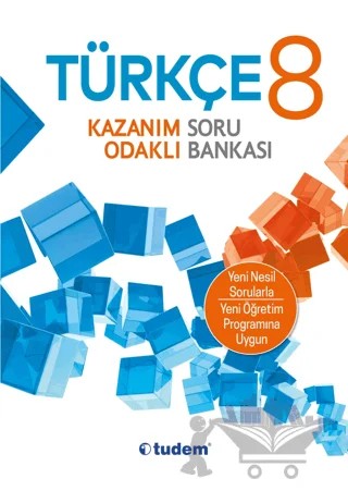 8. Sınıf Türkçe Kazanım Odaklı Soru Bankası – Kolektif – Tudem Yayınları - Bayilik kitap kapağı