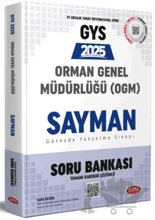 Orman Genel Müdürlüğü Sayman Görevde Yükselme Sınavı Soru Bankası – Kolektif – Data Yayınları kitap kapağı