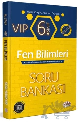 6. Sınıf VIP Fen Bilimleri Soru Bankası – Kolektif – Editör Yayınevi kitap kapağı