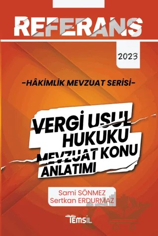 Referans Vergi Usul Hukuku Mevzuat Konu Anlatımı – Sami Sönmez – Temsil Kitap kitap kapağı