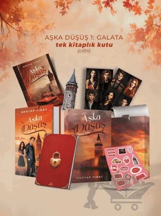 Aşka Düşüş 1: Galata - Tek Kitaplık Kutu – Mehtap Fırat – Ephesus Yayınları kitap kapağı