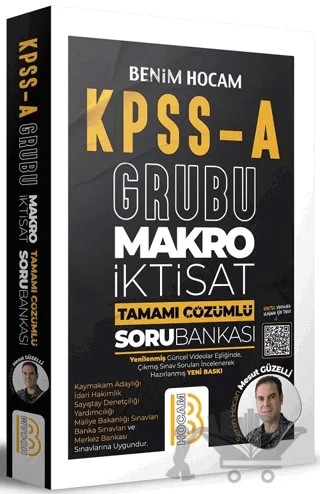 KPSS A Grubu Makro İktisat Tamamı Çözümlü Soru Bankası – Mesut Güzelli – Benim Hocam Yayınları kitap kapağı