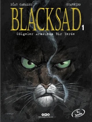 Blacksad 1 – Gölgeler Arasında Bir Yerde – Juan Diaz Canales – Yapı Kredi Yayınları kitap kapağı