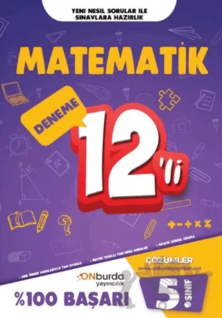 5. Sınıf Matematik Yeni Nesil Branş Denemeleri – Kolektif – ONburda Yayınları kitap kapağı