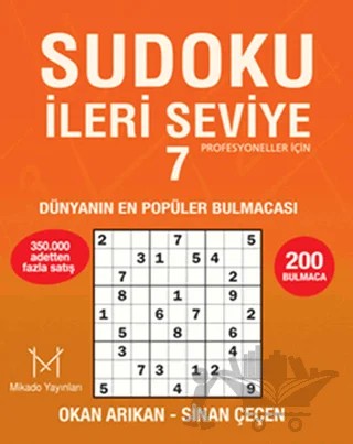 Sudoku İleri Seviye - 7 – Okan Arıkan – Mikado Yayınları kitap kapağı
