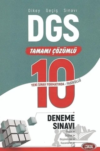 DGS Çözümlü 10 Fasikül Deneme Sınavı – Kolektif – Data Yayınları kitap kapağı