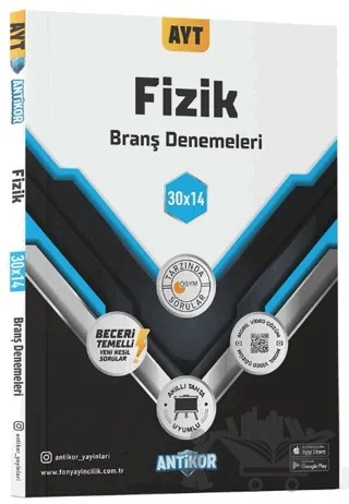AYT Fizik 30x14 Branş Denemeleri – Kolektif – Antikor Yayınları kitap kapağı