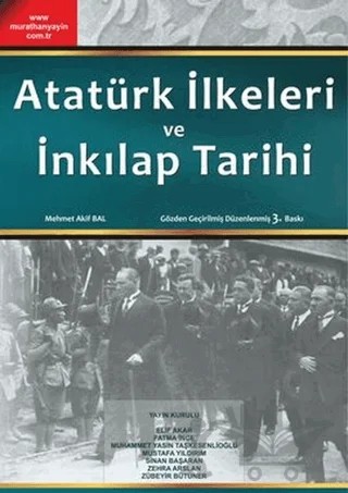 Atatürk İlkeleri ve İnkılap Tarihi – Kolektif – Murathan Yayınevi kitap kapağı