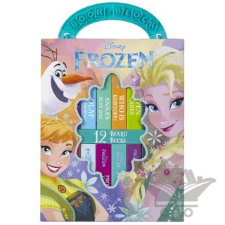 Disney Frozen My First Library Board Book Block 12 Book Set – Erin Rose Wage – Pi Kids kitap kapağı