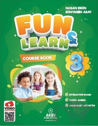 Fun and Learn 3 (Course Book, Activity Book, Fun Magazine) – Hasan Erün, Bünyamin Abay – Akın Dil Eğitim kitap kapağı