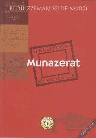 Munazerat – Bediüzzaman Said-i Nursi – Zehra Yayıncılık kitap kapağı