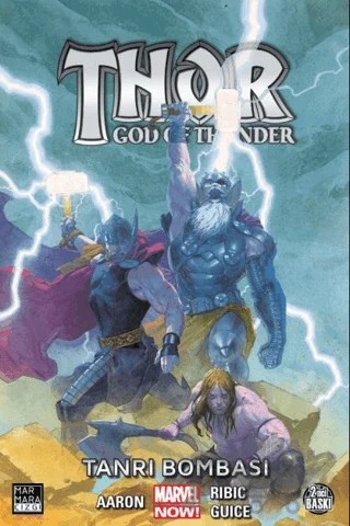 Thor: God of Thunder Cilt 02 - Tanrı Bombası – Jason Aaron – Marmara Çizgi kitap kapağı