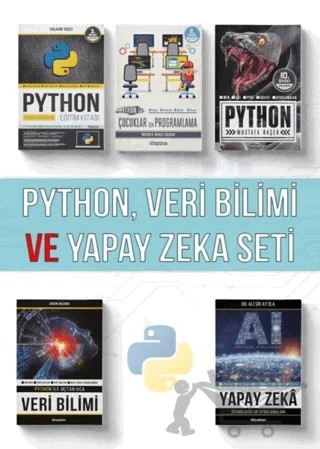 Python, Veri Bilimi ve Yapay Zeka Seti (5 Kitap) – Mustafa Başer, Volkan Taşçı, Mustafa Murat Coşkun, Engin Bozaba, Ali Şir Attila – Dikeyeksen Yayın Dağıtım kitap kapağı