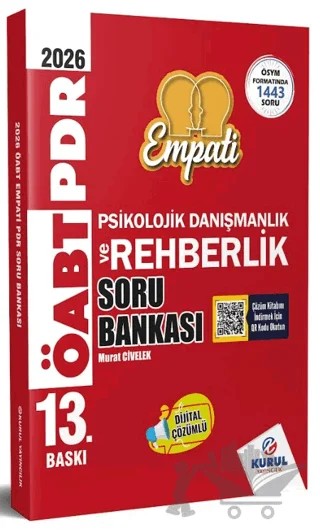 2026 ÖABT Empati Psikolojik Danışmanlık ve Rehberlik Soru Bankası – Murat Civelek – Kurul Yayıncılık kitap kapağı