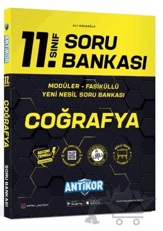 11. Sınıf Coğrafya Soru Bankası 2022 – Kolektif – Antikor Yayınları kitap kapağı