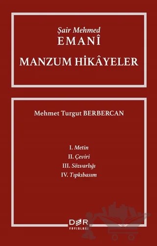 Şair Mehmed Emani - Manzum Hikayeler – Mehmet Turgut Berbercan – Der Yayınları kitap kapağı