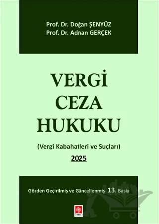 Vergi Ceza Hukuku – Adnan Gerçek, Doğan Şenyüz – Ekin Basım Yayın kitap kapağı