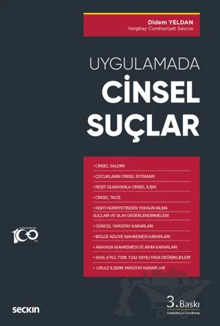 Uygulamada Cinsel Suçlar – Didem Yeldan – Seçkin Yayıncılık kitap kapağı
