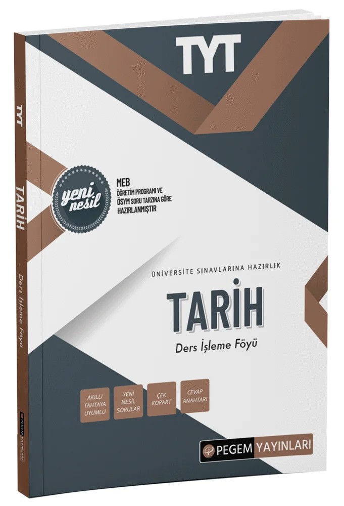 TYT Tarih Ders İşleme Föyü – Değerli Öğrenciler – Pegem Akademi Yayıncılık kitap kapağı