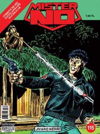 Mister No Sayı: 115 Jivaro Nehri – Lal Kitap kitap kapağı