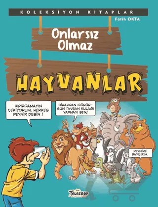 Onlarsız Olmaz - Hayvanlar – Fatih Okta – Teleskop Popüler Bilim kitap kapağı