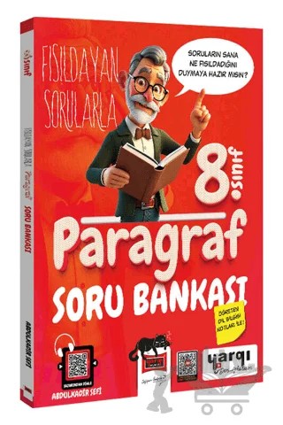 8. Sınıf Fısıldayan Sorularla Paragraf Soru Bankası – Abdulkadir Sefi – Yargı Yayınevi kitap kapağı