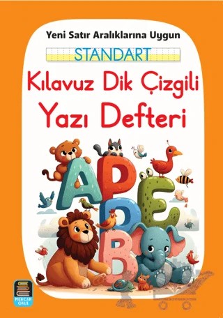 Standart Kılavuz Dik Çizgili Yazı Defteri (16x24 Ebat) Yeni Satır Aralıklarına Uygun – Kolektif – Mercan Okul Yayınları kitap kapağı